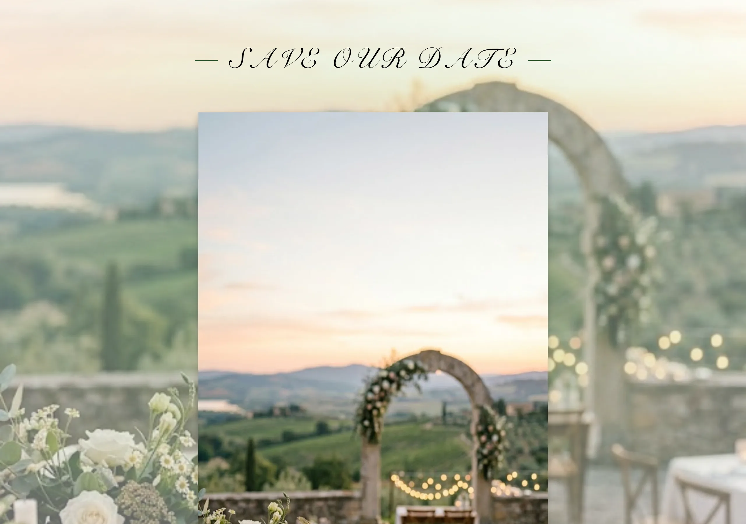 Example OurWedPlan wedding website